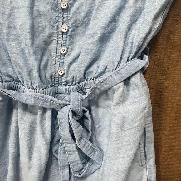 Anthropologie Cloth & Stone Chambray Jumpsuit - Size Small - Picture 7 of 10